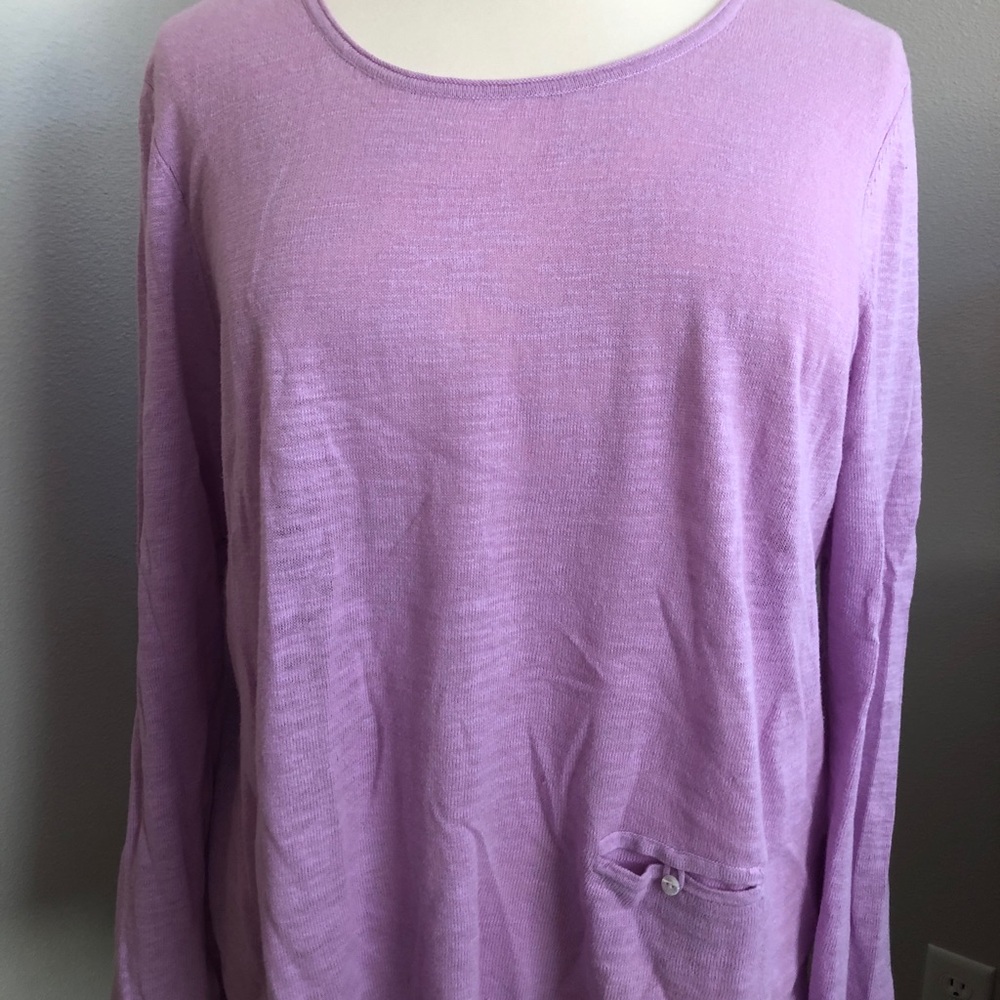 Light lavender linen sweater